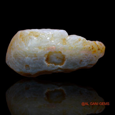 Natural Untreated Fire Opal Loose Gemstone Fancy Rough From Australia 22.00 Cts 26x13x12 mm R-886