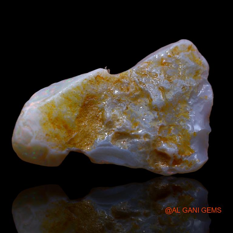 16.00 Cts Natural Australian Fire Opal Loose Gemstone Fancy Rough 28x20x8 mm R-897