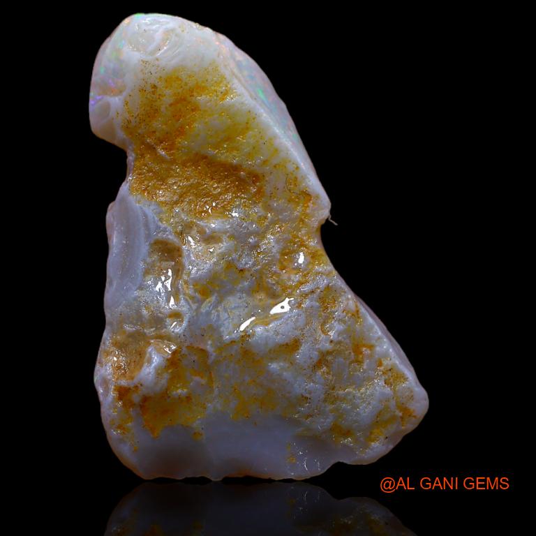 16.00 Cts Natural Australian Fire Opal Loose Gemstone Fancy Rough 28x20x8 mm R-897