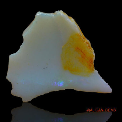Natural Untreated Fire Opal Loose Gemstone Fancy Rough From Australia 13.00 Cts 27x25x4 mm R-905