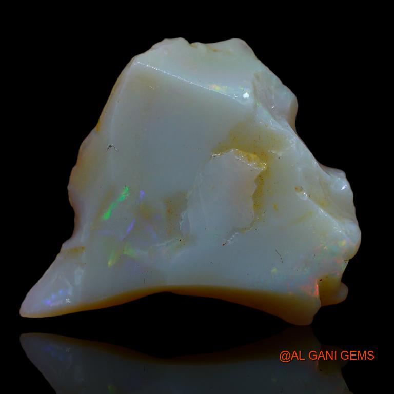 Natural Untreated Fire Opal Loose Gemstone Fancy Rough From Australia 13.00 Cts 27x25x4 mm R-905