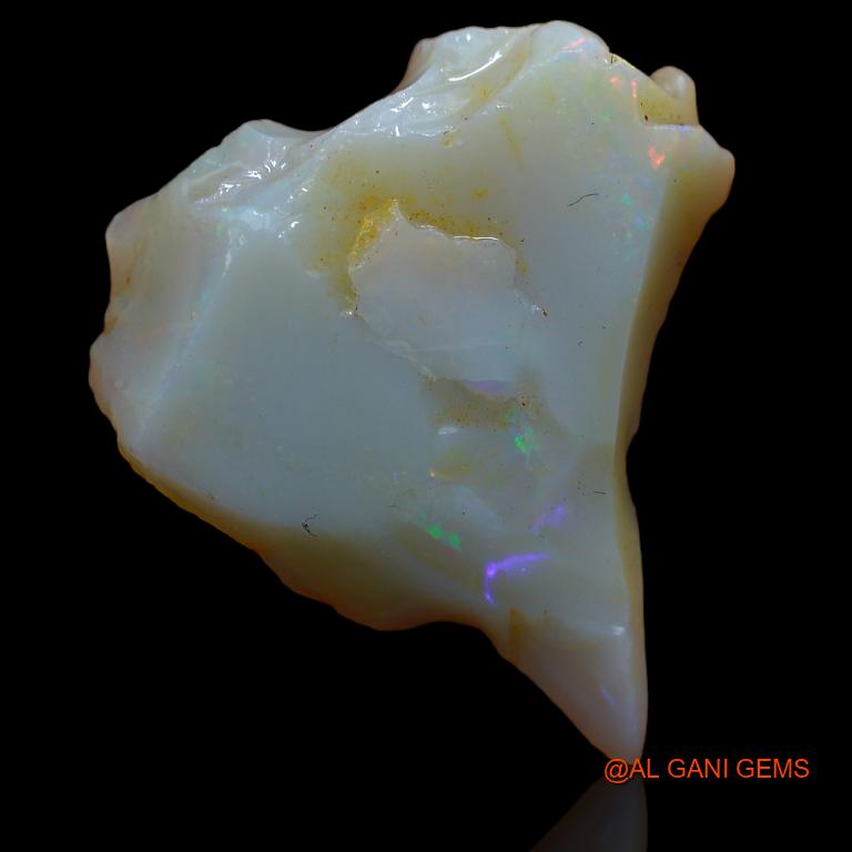 Natural Untreated Fire Opal Loose Gemstone Fancy Rough From Australia 13.00 Cts 27x25x4 mm R-905