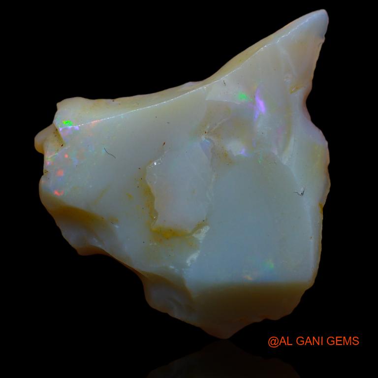 Natural Untreated Fire Opal Loose Gemstone Fancy Rough From Australia 13.00 Cts 27x25x4 mm R-905