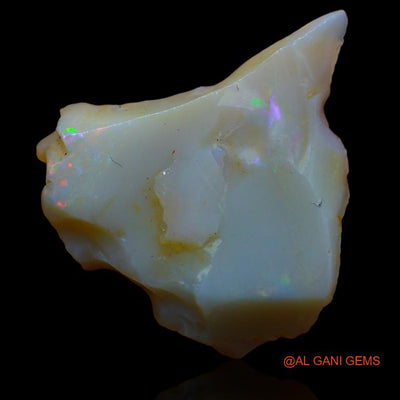 Natural Untreated Fire Opal Loose Gemstone Fancy Rough From Australia 13.00 Cts 27x25x4 mm R-905