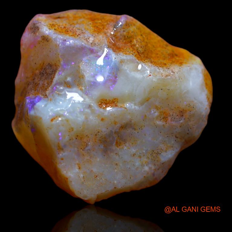 13.00 Cts Natural Australian Fire Opal Loose Gemstone Fancy Rough 20x18x8 mm R-911