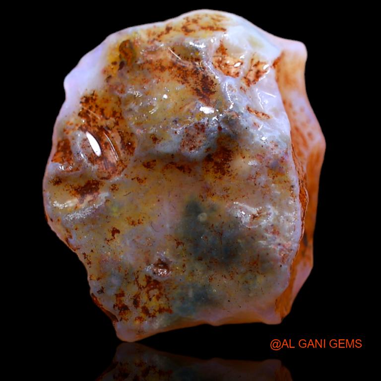 11.00 Cts Unheated Australian Fire Opal Loose Gemstone Fancy Rough Natural 18x17x8 mm R-913