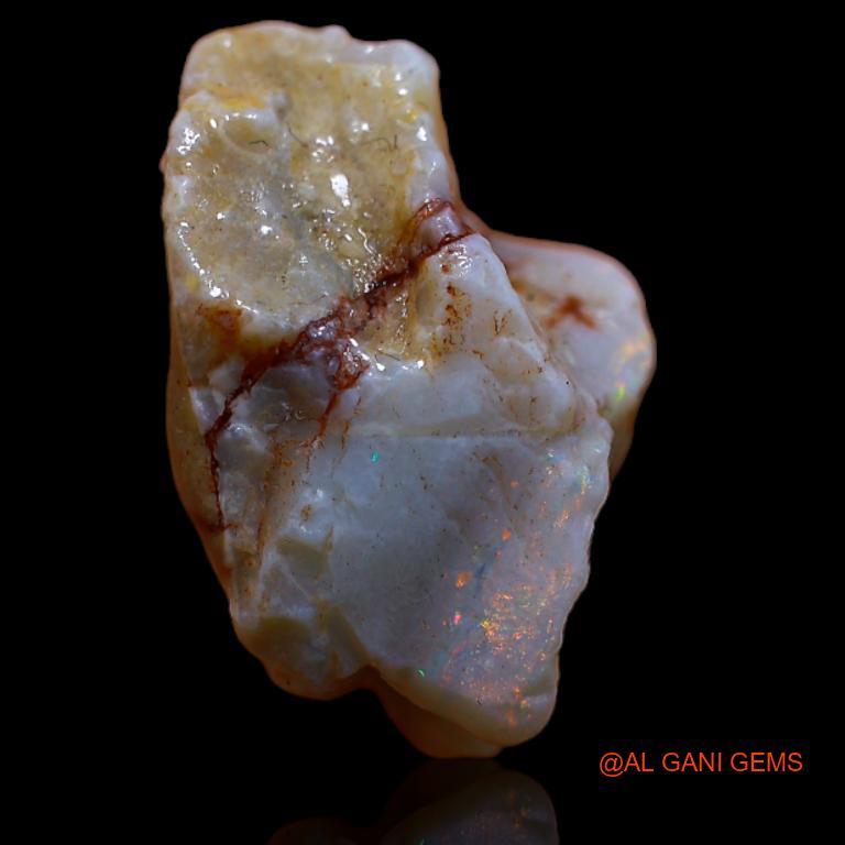 15.00 Cts Natural Australian Fire Opal Loose Gemstone Fancy Rough 19x18x11 mm R-915