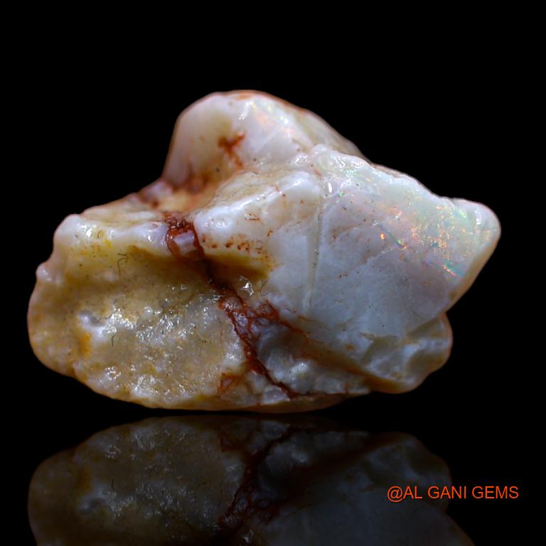 15.00 Cts Natural Australian Fire Opal Loose Gemstone Fancy Rough 19x18x11 mm R-915