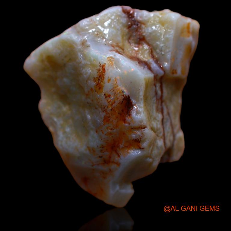 15.00 Cts Natural Australian Fire Opal Loose Gemstone Fancy Rough 19x18x11 mm R-915