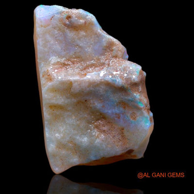Natural Fire Opal Gemstone 12.00 Cts Loose Fancy Rough From Australia 23x15x6 mm R-916