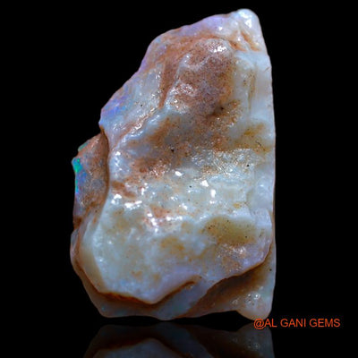 Natural Fire Opal Gemstone 12.00 Cts Loose Fancy Rough From Australia 23x15x6 mm R-916