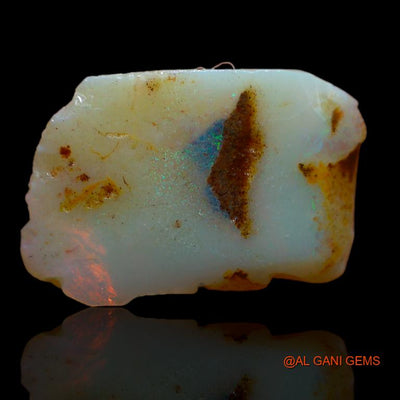 6.00 Cts Natural Australian Fire Opal Loose Gemstone Fancy Rough 17x12x4 mm R-930