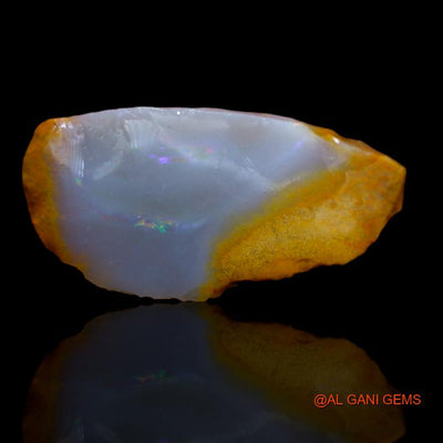 Natural Untreated Fire Opal Loose Gemstone Fancy Rough From Australia 8.00 Cts 24x13x6 mm R-933