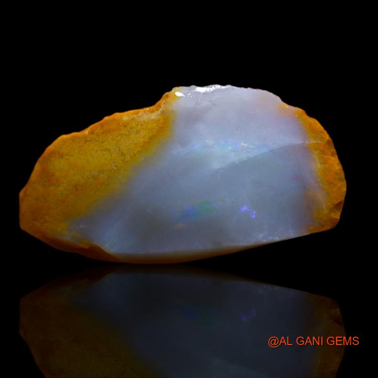 Natural Untreated Fire Opal Loose Gemstone Fancy Rough From Australia 8.00 Cts 24x13x6 mm R-933