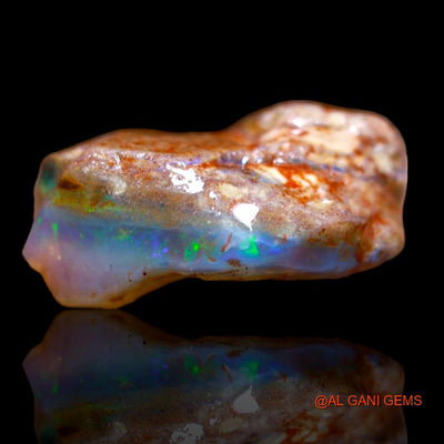 Natural Untreated Fire Opal Loose Gemstone Fancy Rough From Australia 7.00 Cts 20x11x7 mm R-935