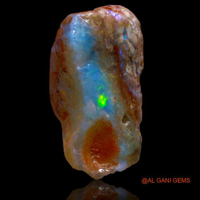 Natural Untreated Fire Opal Loose Gemstone Fancy Rough From Australia 7.00 Cts 20x11x7 mm R-935