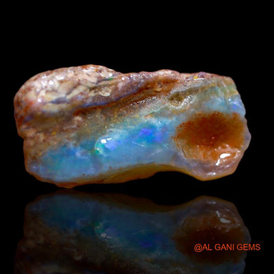 Natural Untreated Fire Opal Loose Gemstone Fancy Rough From Australia 7.00 Cts 20x11x7 mm R-935