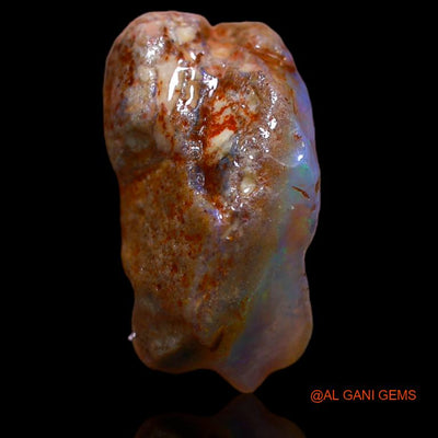 Natural Untreated Fire Opal Loose Gemstone Fancy Rough From Australia 7.00 Cts 20x11x7 mm R-935