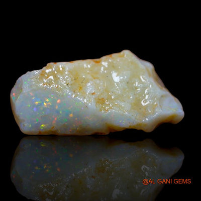 Natural Fire Opal Gemstone 6.00 Cts Loose Fancy Rough From Australia 20x11x5 mm R-936