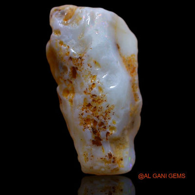 Natural Fire Opal Gemstone 6.00 Cts Loose Fancy Rough From Australia 20x11x5 mm R-936