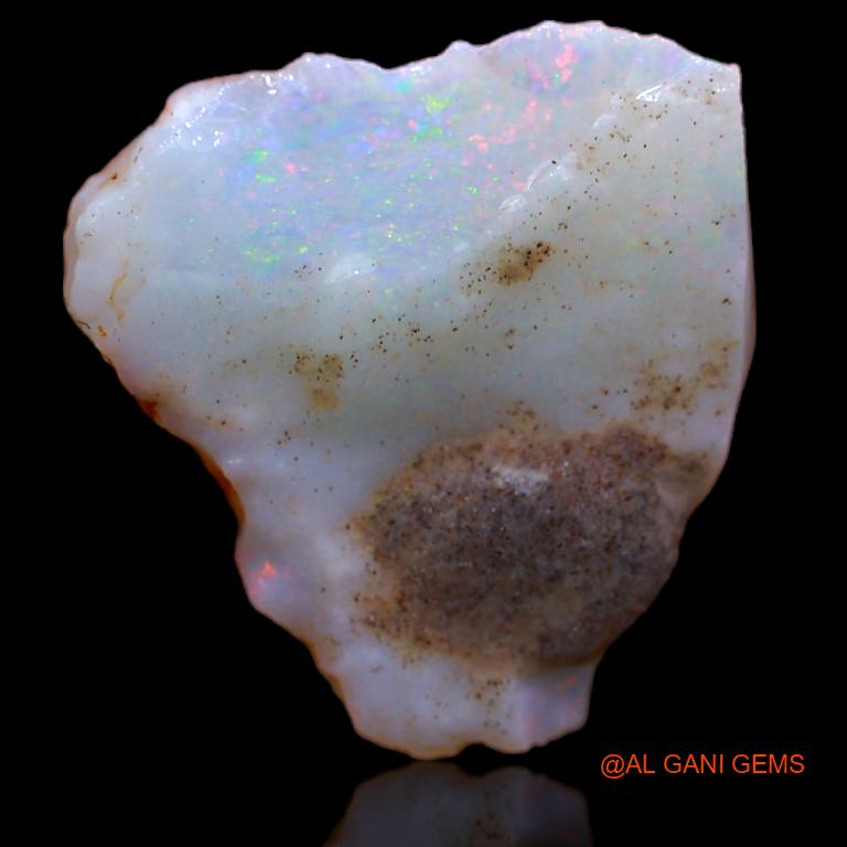 4.00 Cts Natural Australian Fire Opal Loose Gemstone Fancy Rough 16x16x3 mm R-937