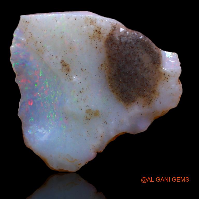 4.00 Cts Natural Australian Fire Opal Loose Gemstone Fancy Rough 16x16x3 mm R-937
