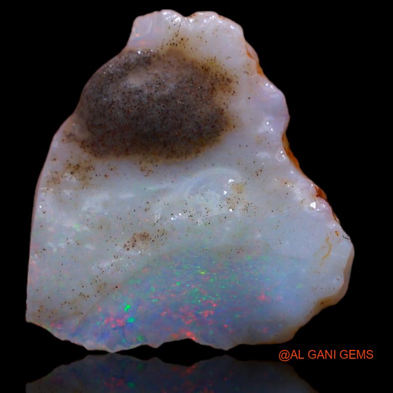 4.00 Cts Natural Australian Fire Opal Loose Gemstone Fancy Rough 16x16x3 mm R-937