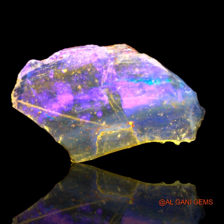 2.40 Cts Natural Australian Fire Opal Loose Gemstone Fancy Rough 19x12x2 mm R-941