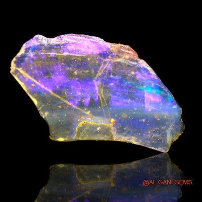 2.40 Cts Natural Australian Fire Opal Loose Gemstone Fancy Rough 19x12x2 mm R-941