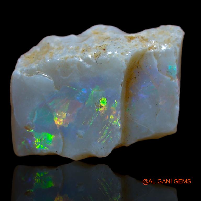 5.00 Cts Natural Australian Fire Opal Loose Gemstone Fancy Rough 15x11x5 mm R-942