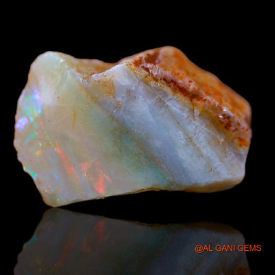 6.00 Cts Natural Australian Fire Opal Loose Gemstone Fancy Rough 14x9x7 mm R-946
