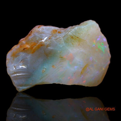 6.00 Cts Natural Australian Fire Opal Loose Gemstone Fancy Rough 14x9x7 mm R-946
