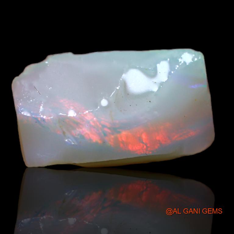 3.70 Cts Natural Australian Fire Opal Fancy Rough Loose Gemstone For Jewelry 13x8x5 mm R-947