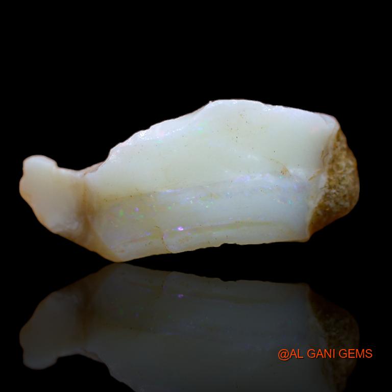 Natural Untreated Fire Opal Loose Gemstone Fancy Rough From Australia 8.00 Cts 19x12x1 mm R-964
