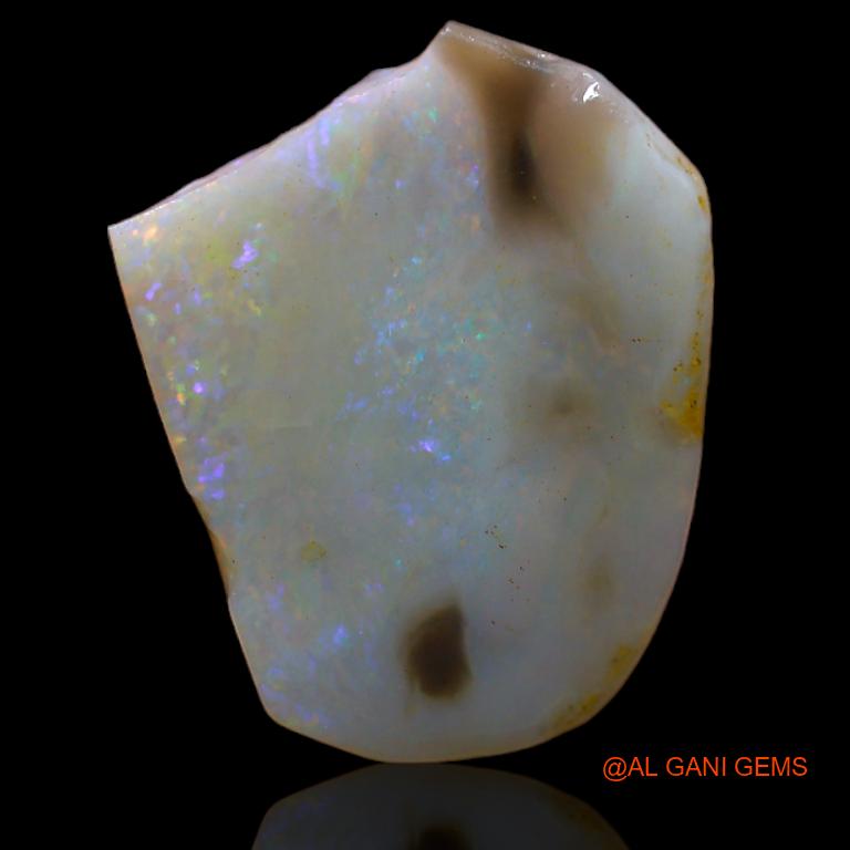 Natural Untreated Fire Opal Loose Gemstone Fancy Rough From Australia 5.00 Cts 18x15x1 mm R-968