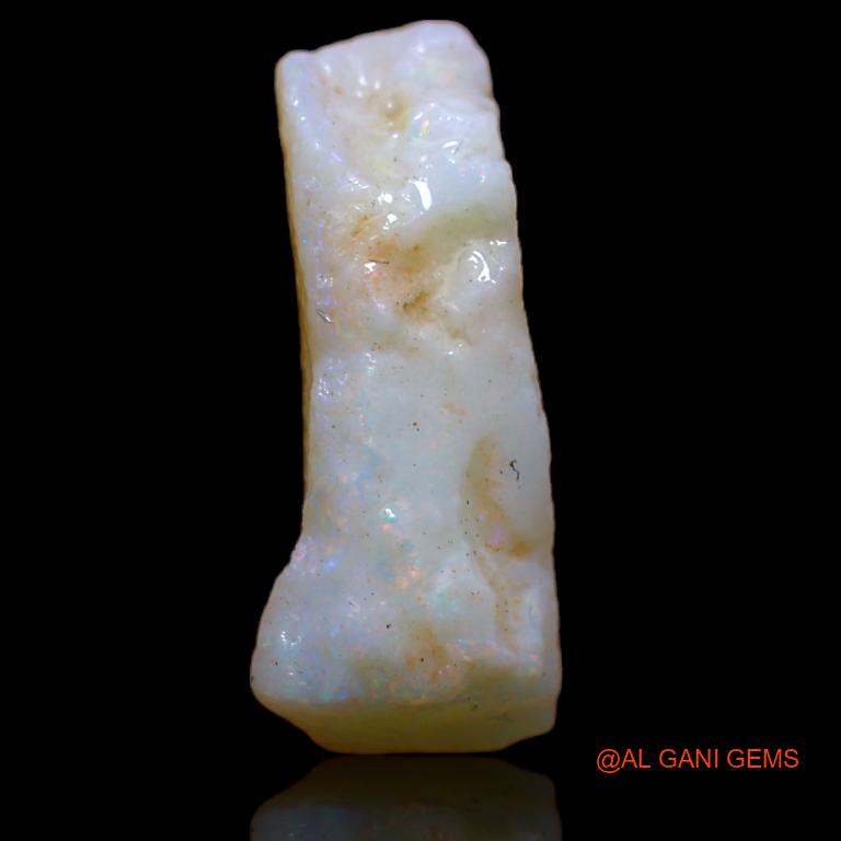 Natural Fire Opal Gemstone 7.00 Cts Loose Fancy Rough From Australia 16x12x1 mm R-970