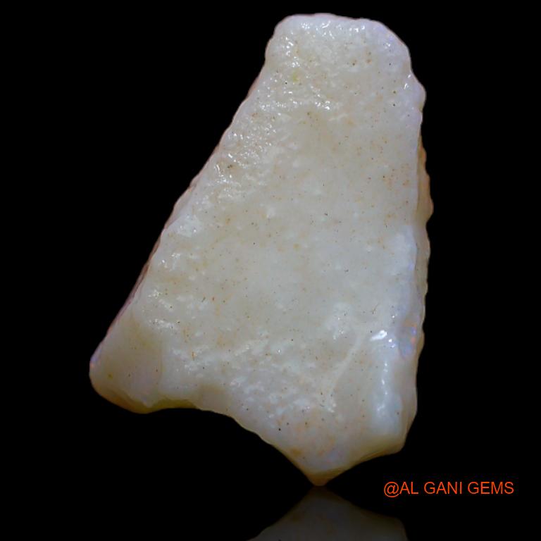 Natural Fire Opal Gemstone 7.00 Cts Loose Fancy Rough From Australia 16x12x1 mm R-970