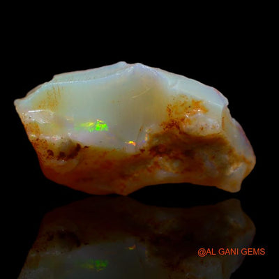 Natural Fire Opal Gemstone 9.00 Cts Loose Fancy Rough From Australia 20x14x7 mm R-971