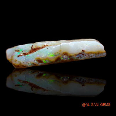 6.00 Cts Natural Australian Fire Opal Loose Gemstone Fancy Rough 17x15x1 mm R-972