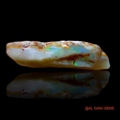 6.00 Cts Natural Australian Fire Opal Loose Gemstone Fancy Rough 17x15x1 mm R-972