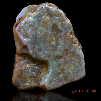 6.00 Cts Natural Australian Fire Opal Loose Gemstone Fancy Rough 17x15x1 mm R-972