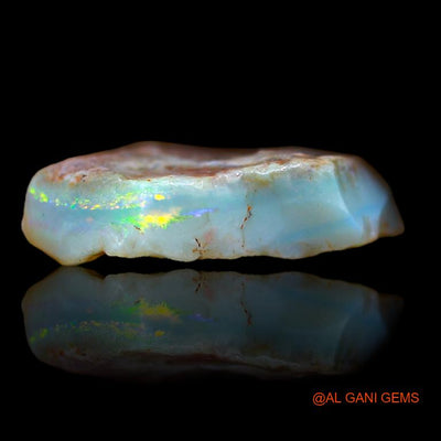 Natural Untreated Fire Opal Loose Gemstone Fancy Rough From Australia 9.00 Cts 19x14x1 mm R-973