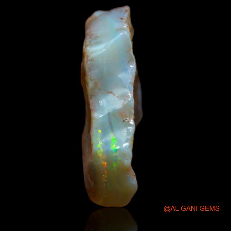 Natural Untreated Fire Opal Loose Gemstone Fancy Rough From Australia 9.00 Cts 19x14x1 mm R-973