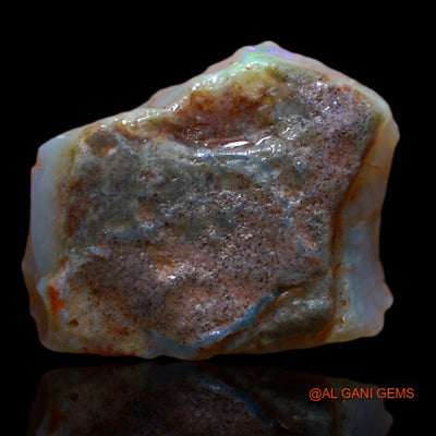Natural Untreated Fire Opal Loose Gemstone Fancy Rough From Australia 9.00 Cts 19x14x1 mm R-973