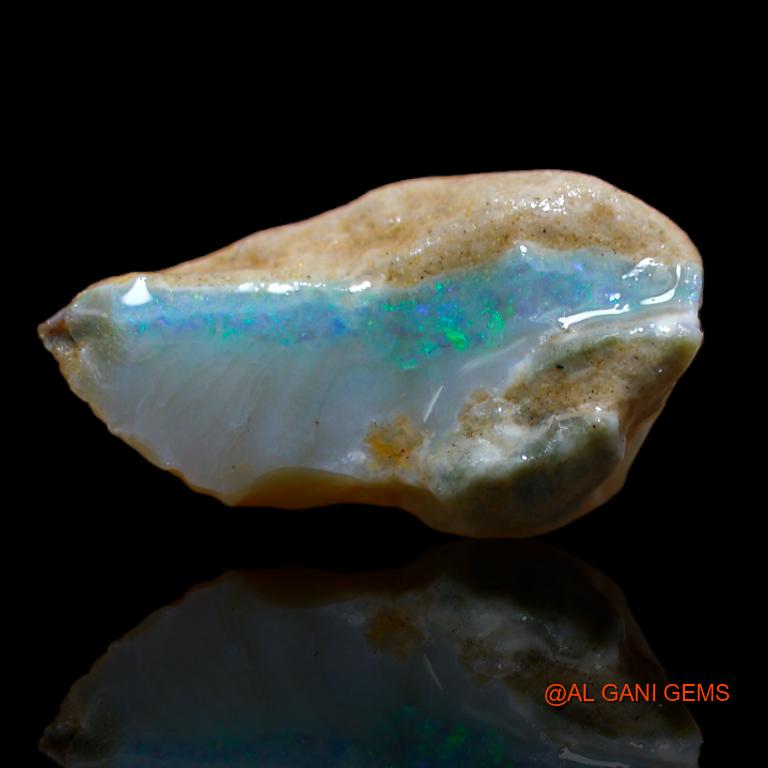 5.00 Cts Natural Australian Fire Opal Loose Gemstone Fancy Rough 17x9x8 mm R-974