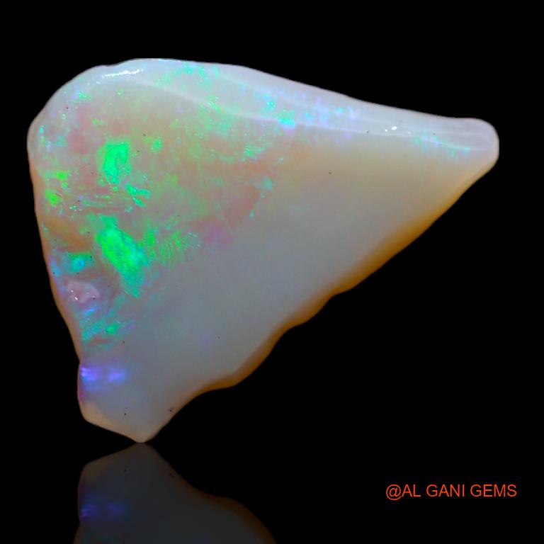 2.00 Cts Unheated Australian Fire Opal Loose Gemstone Fancy Rough Natural 15x11x1 mm R-975