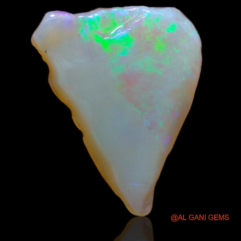 2.00 Cts Unheated Australian Fire Opal Loose Gemstone Fancy Rough Natural 15x11x1 mm R-975