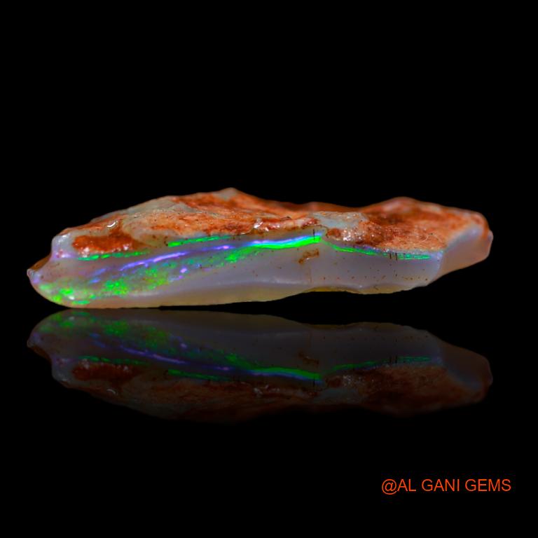 Natural Untreated Fire Opal Loose Gemstone Fancy Rough From Australia 4.80 Cts 22x10x2 mm R-979