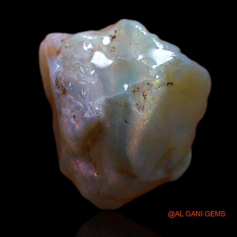 Natural Untreated Fire Opal Loose Gemstone Fancy Rough From Australia 5.80 Cts 13x11x8 mm R-980