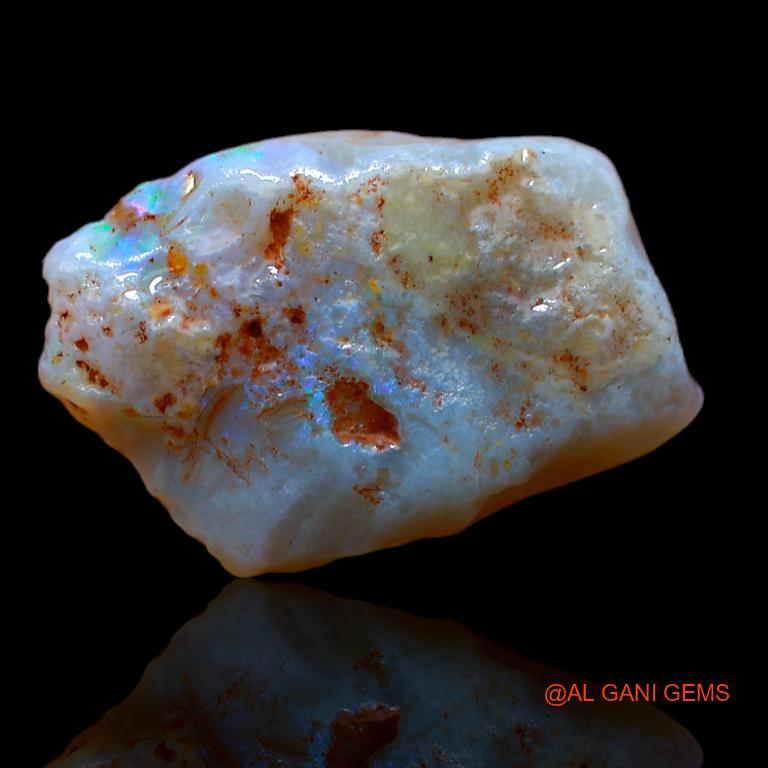 6.00 Cts Natural Australian Fire Opal Loose Gemstone Fancy Rough 19x13x4 mm R-990
